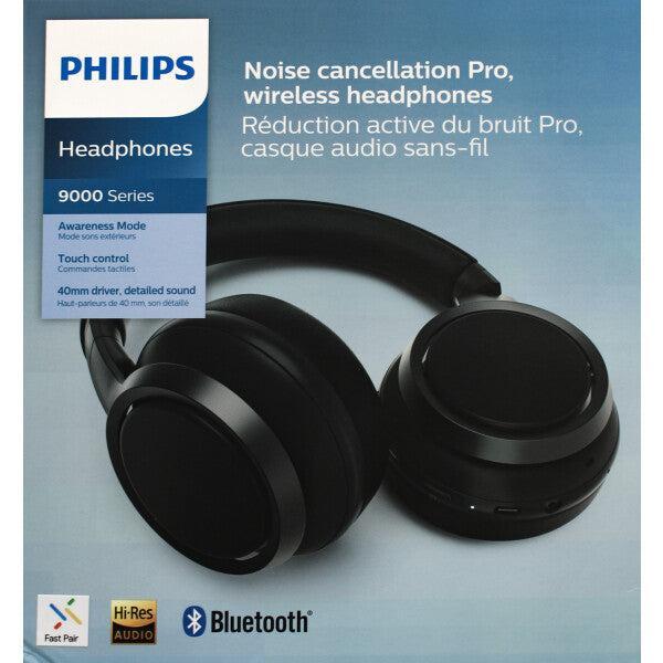 Wholesale-Philips TAH9505BK Wireless Active Noise Canceling Over-Ear Headphones Black-Headphone-Electro Vision Inc