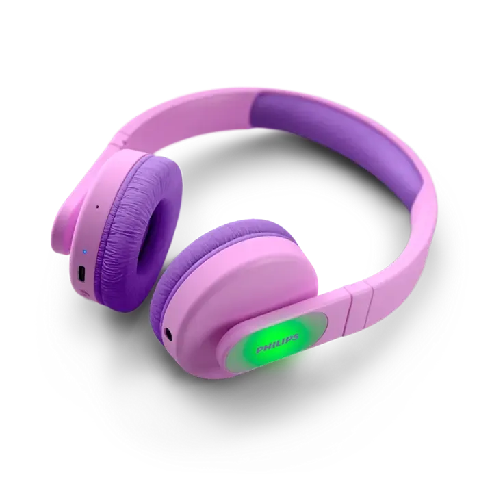 Wholesale-Philips TAK4206PK Kids Wireless On-Ear Headphones Pink-Headphone-Electro Vision Inc