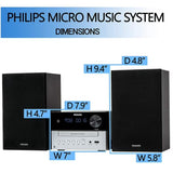 Wholesale-Philips TAM3205 Micro HiFi System CD Player Bluetooth FM USB 18W-CD Players & Recorders-Electro Vision Inc