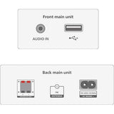Wholesale-Philips TAM3205M2 Micro HiFi System CD Player Bluetooth FM USB 20W 110/240V-Stereo Speakers-Electro Vision Inc