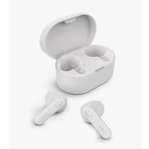 Wholesale-Philips TAT1138WT/00 TWS Wireless Earbuds Bluetooth White with Mic IPX4-Earbuds-Electro Vision Inc