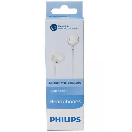 Wholesale-Philips TAUE100WT 1000 Series Headset - White-Headphone-Electro Vision Inc