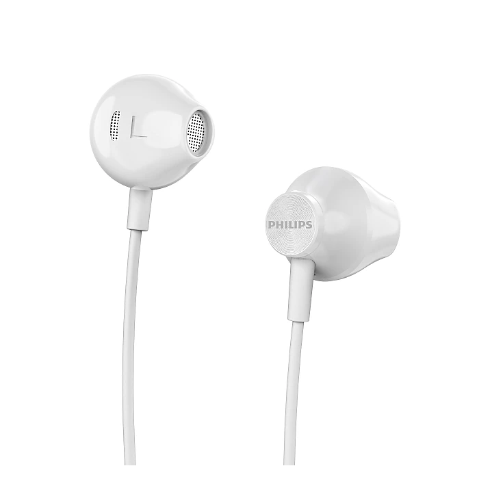 Wholesale-Philips TAUE100WT 1000 Series Headset - White-Headset-Electro Vision Inc