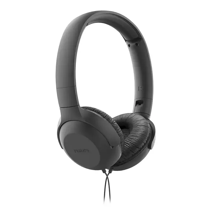 Wholesale-Philips TAUH201BK/00 Wired On-Ear Headphones 3.5mm Foldable with Mic - Black-Headphones-Electro Vision Inc
