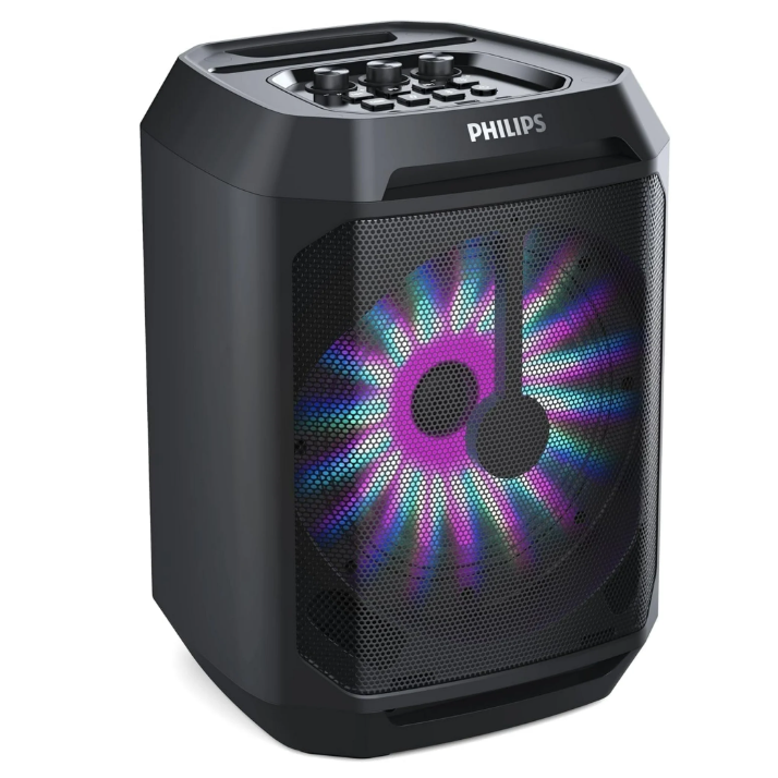 Wholesale-Philips TAX2208 Portable Bluetooth Speaker Black 8"-Electro Vision Inc