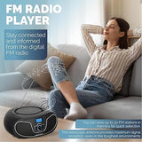 Wholesale-Philips TAZ3300BK Bluetooth CD Player Boombox FM USB AUX 110/240V - Black-Boombox Radio-Electro Vision Inc