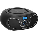 Wholesale-Philips TAZ3300BK Bluetooth CD Player Boombox FM USB AUX 110/240V - Black-Boombox Radio-Electro Vision Inc