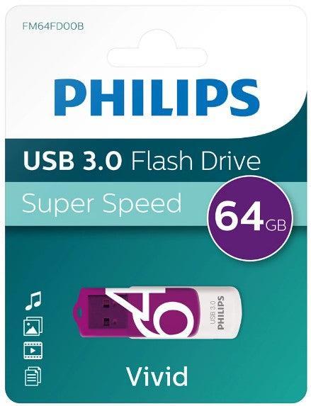 Wholesale-Philips USB Flash Drive 64GB-Flash Drive-Electro Vision Inc