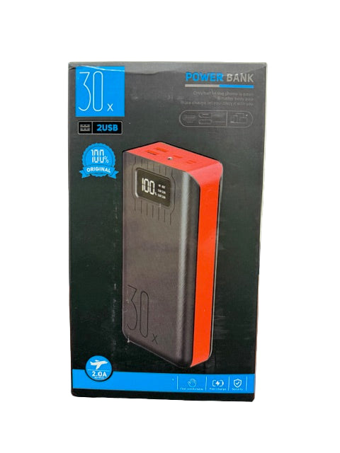 Wholesale-Power Bank PB-116 Dual USB LED Display 30000mAh-Power Bank-Electro Vision Inc