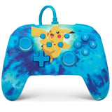 Wholesale-PowerA NSGP0090-01 Enhanced Wired Controller for Nintendo Switch - Tie Dye Pikachu-Switch Controller-Electro Vision Inc
