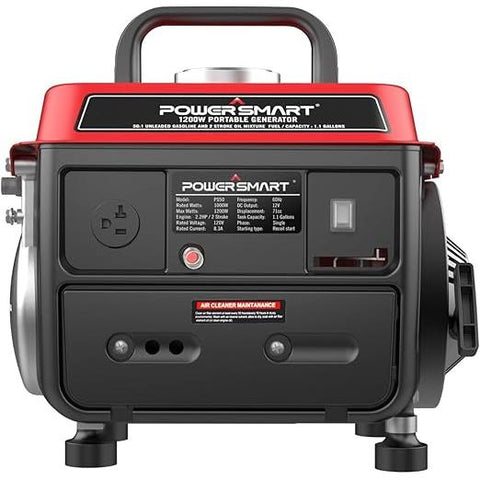 Wholesale-PowerSmart 1200W Gas Fuel Generator Portable Inverter for Camping Outdoor, Low Noise with AC Outlet-Electro Vision Inc