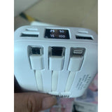 Wholesale-Powerbank - 10,000mAh - with Mirror and Built In Cables-Power Bank-Electro Vision Inc