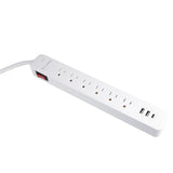 Wholesale-Precision Power 6PUSB Surge Protector/ 2 USB & 1 USB-C 450 Joules-Surge Protector-Electro Vision Inc