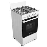 Wholesale-Premium IDEALPOP4120 Gas Stove 4 Burners 20" - White-Gas Stove-Electro Vision Inc