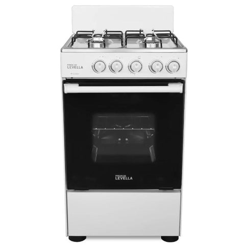 Wholesale-Premium IDEALPOP4120 Gas Stove 4 Burners 20" - White-Gas Stove-Electro Vision Inc