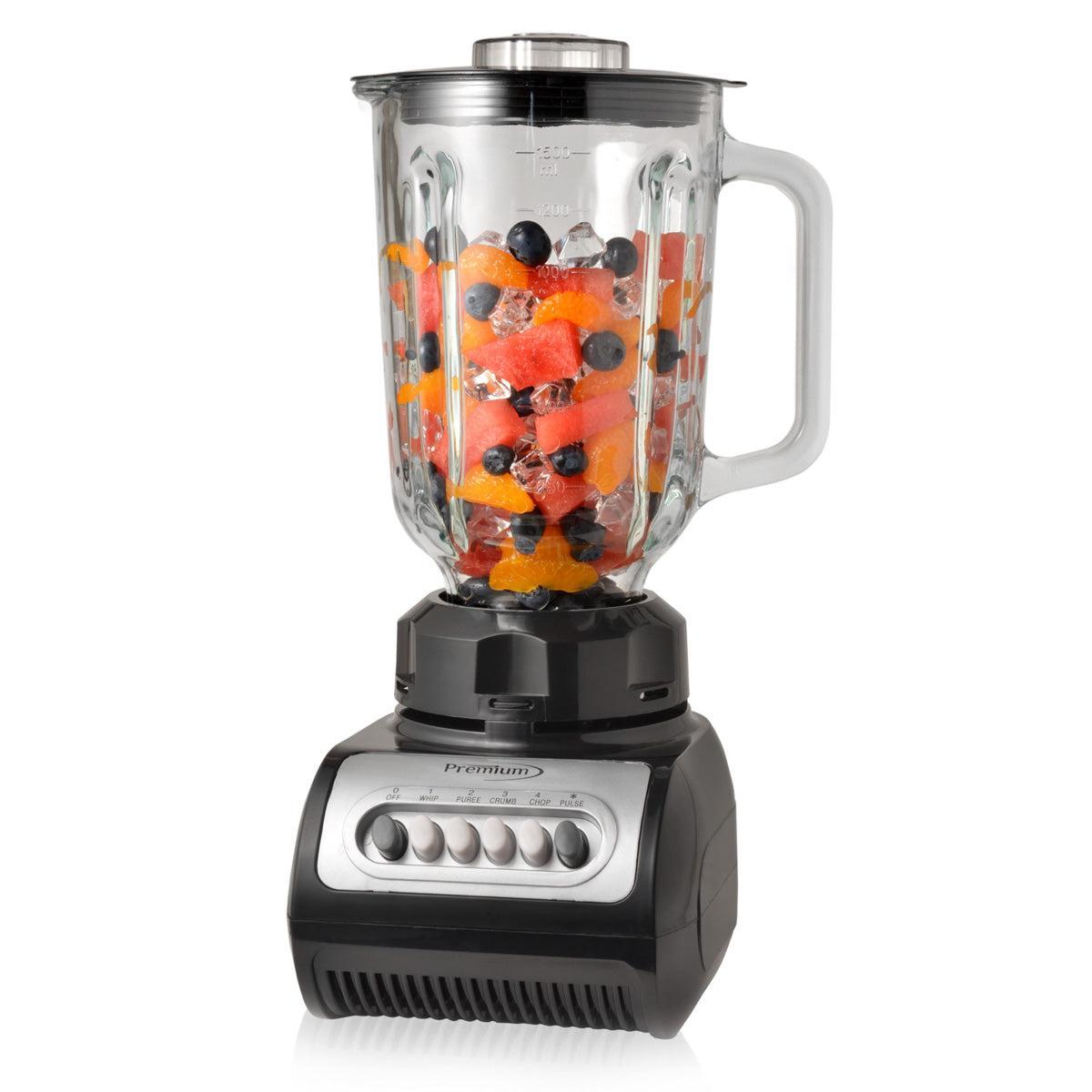 Wholesale-Premium PB324BK Pulse Blender Black Glass Jar 4-Speed-Electro Vision Inc
