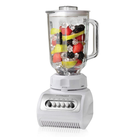 Wholesale-Premium PB324WHT Pulse Blender Glass Jar 4 Speed - White-Food Mixers & Blenders-Electro Vision Inc