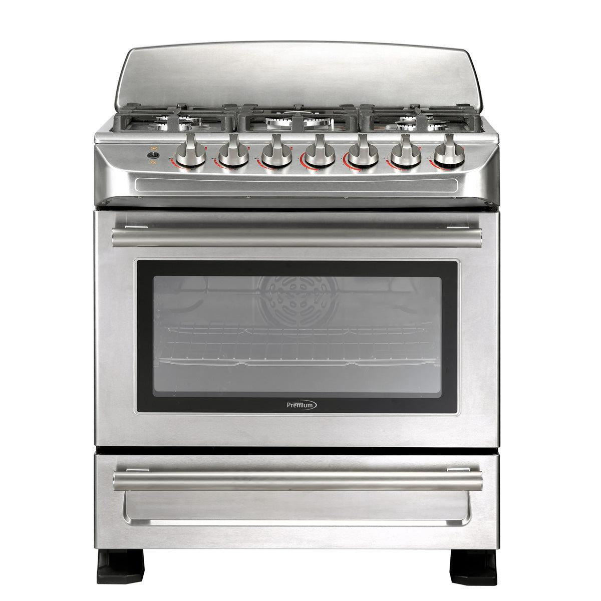 Wholesale-Premium PGS3016 Gas Stove 5 Burners 30" - Stainless Steel-Gas Stove-Electro Vision Inc