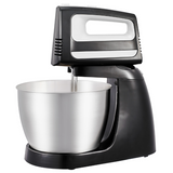 Wholesale-Premium PHSM4007 Electric Hand and Stand Mixer 2-in-1, 5-Speed, 3.5L Stainless Steel Bowl (Black)-Food Mixers & Blenders-Electro Vision Inc