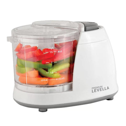 Wholesale-Premium PMC156 Mini Food Processor w/ 1.5 Cup Capacity, One-Touch Operation & Stainless Steel Blade-Food Processor-Electro Vision Inc