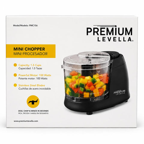 Wholesale-Premium PMC156B Mini Processor - Black-Food Processor-Electro Vision Inc