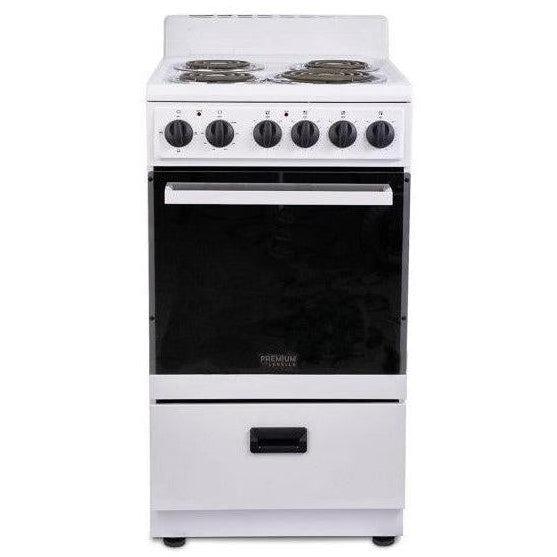 Wholesale-Premium PRE2025GW Electric Stove 20'' - White-Electric Stove-Electro Vision Inc
