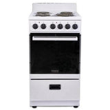 Wholesale-Premium PRE2025GW Electric Stove 20'' - White-Electric Stove-Electro Vision Inc