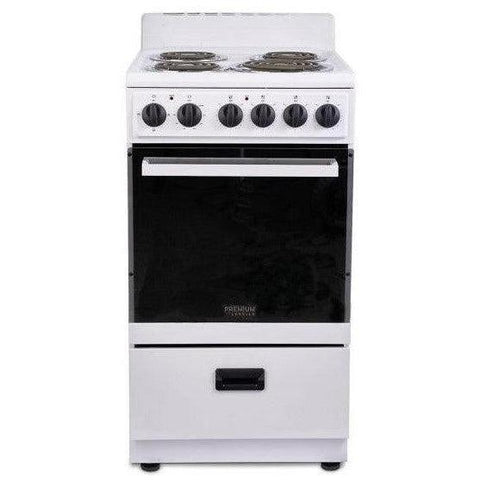 Wholesale-Premium PRE2025GW Electric Stove 20'' - White-Electric Stove-Electro Vision Inc