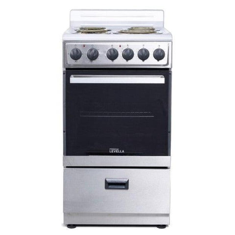 Wholesale-Premium PRE2423GS Range Freestanding 4 Burner Electric Stove 24"-Electric Stove-Electro Vision Inc