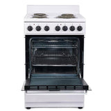 Wholesale-Premium PRE2425GW Electric Stove 24'' - White-Electric Stove-Electro Vision Inc