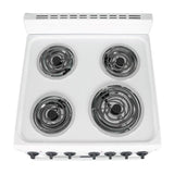 Wholesale-Premium PRE2425GW Electric Stove 24'' - White-Electric Stove-Electro Vision Inc