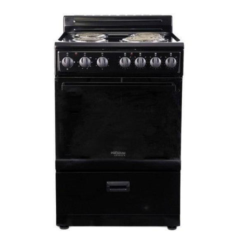 Wholesale-Premium PRE2427GB Electric Stove 24'' - Black-Electric Stove-Electro Vision Inc