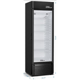 Wholesale-Premium PRF1257DX Single Glass Door Merchandiser Refrigerator 12.5 CF-Refrigerator-Electro Vision Inc