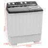 Wholesale-Premium PWM1220PX Twin-tub Washing Machine - 12 kg-Electro Vision Inc