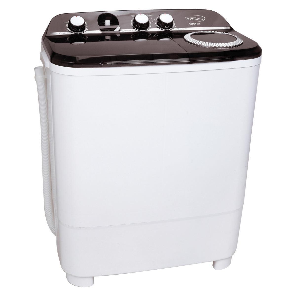 Wholesale-Premium PWM6020X Twin-tub Washing Machine 6kg-Washing Machine-Electro Vision Inc