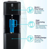 Wholesale-Primo Water 601394 Bottom Loading Water Dispenser w/ Hot + Cold Temp Control-Water Dispenser-Electro Vision Inc