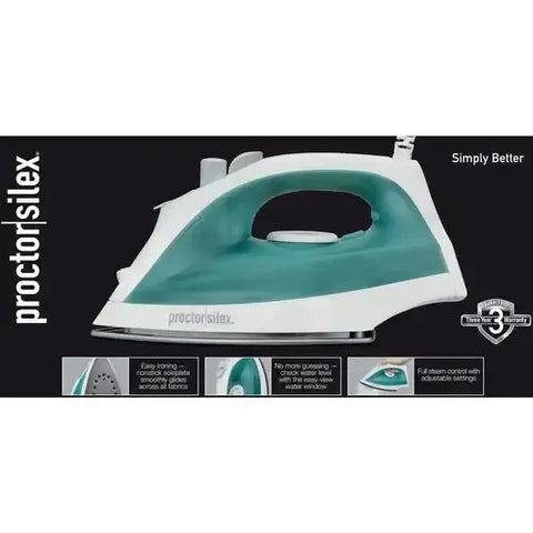 Wholesale-Proctor Silex 17291 Steam Iron Teflon-Iron-Electro Vision Inc