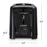 Wholesale-Proctor Silex 22624 Black Toaster 2 Slice-Electro Vision Inc