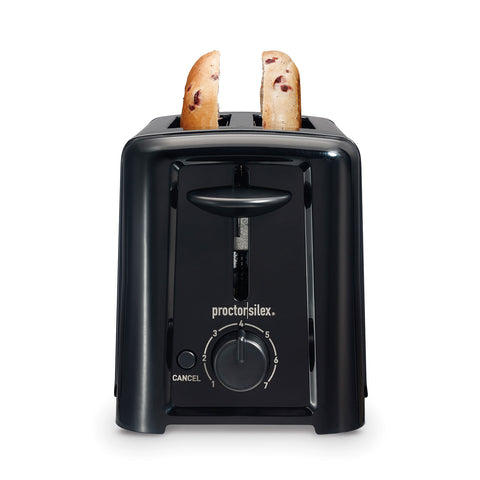 Wholesale-Proctor Silex 22624 Black Toaster 2 Slice-Electro Vision Inc