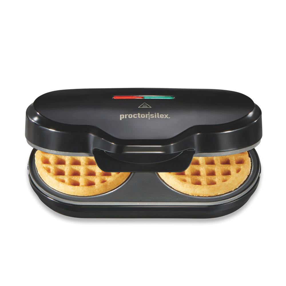 Wholesale-Proctor Silex 26102 Petite Double Nonstick Waffle Maker-Waffle Maker-Electro Vision Inc