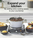 Wholesale-Proctor Silex 34108 Countertop Electric Single Burner - Black-Electric Burner-Electro Vision Inc