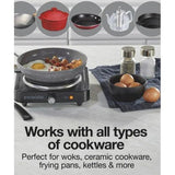 Wholesale-Proctor Silex 34108 Smooth Top Electric Single Burner - Black-Electric Burner-Electro Vision Inc