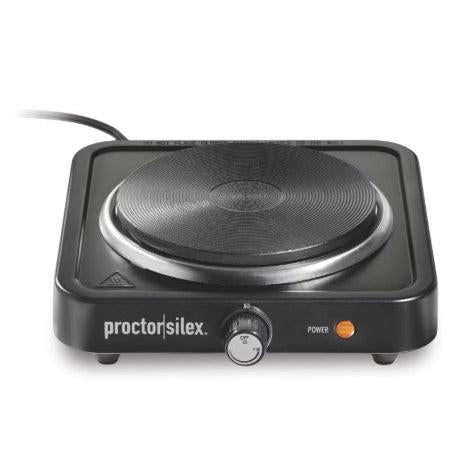 Wholesale-Proctor Silex 34108 Smooth Top Electric Single Burner - Black-Electric Burner-Electro Vision Inc