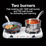 Wholesale-Proctor Silex 34115 Double Burner Cooktop-Electro Vision Inc