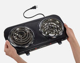 Wholesale-Proctor Silex 34115 Double Burner Cooktop-Electric Burner-Electro Vision Inc