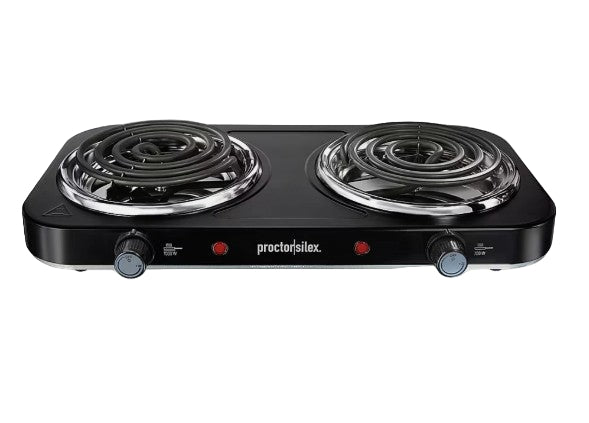 Wholesale-Proctor Silex 34115 Double Burner Cooktop-Electric Burner-Electro Vision Inc