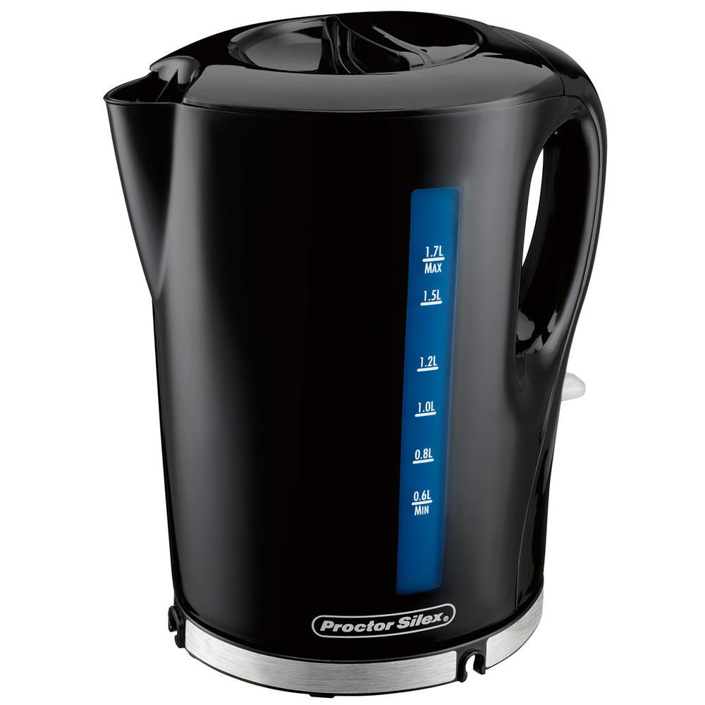 Wholesale-Proctor Silex 41002 1.7 Liter Tea Kettle (Black)-Tea Kettle-Electro Vision Inc