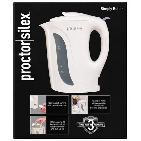 Wholesale-Proctor Silex K2070 Electric Kettle-Kitchen Appliance-Electro Vision Inc