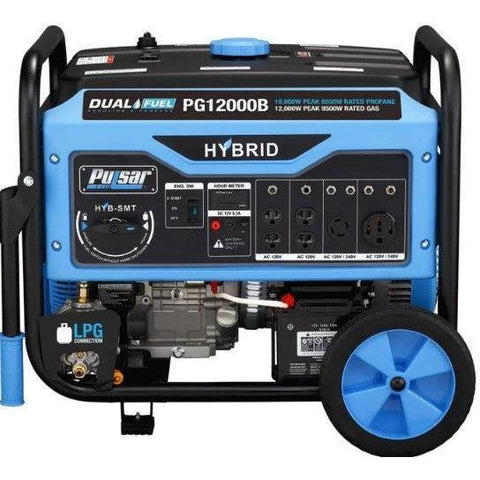 Wholesale-Pulsar PG12000B Dual-Fuel Portable Generator 12,000W-Generator-Electro Vision Inc