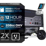 Wholesale-Pulsar PG3500MR Portable Gas Powered Generator 3500W-Generator-Electro Vision Inc